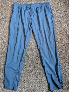 Drake OvO Blue Nylon Zippered Bottoms Lightweight 29" Joggers Men's XXL